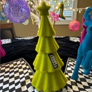 Flocked Christmas Trees- 180 Degrees